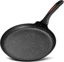 Royalty Line RL-FQN24 : poêle à crêpes en aluminium forgé avec revêtement aspect marbre