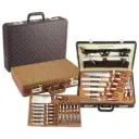 Royalty Line RL-K25LB: 12 Pieces Kitchen Knife Set with Suitcase