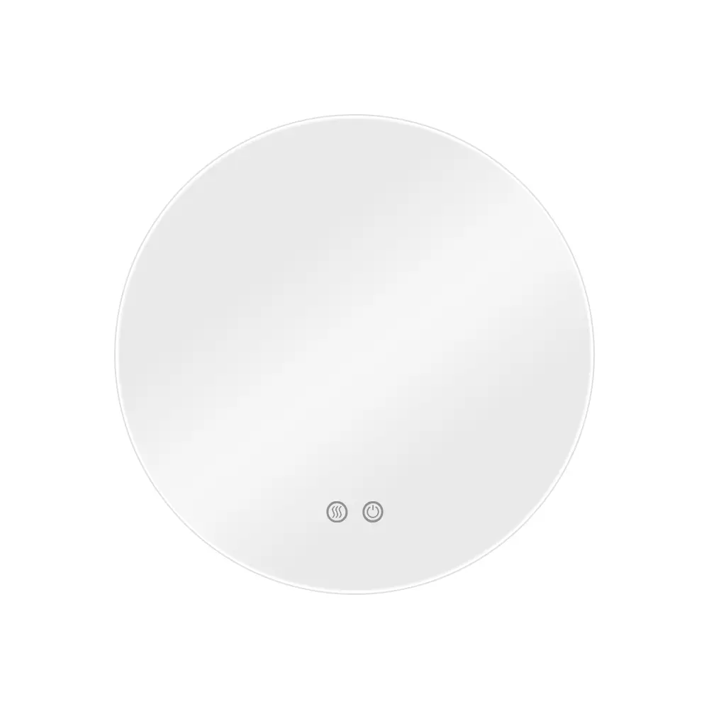 Lux Vanity LV-2690 : miroir rond mural antibuée pour salle de bains avec éclairage rétroéclairé, 60 cm