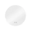 Lux Vanity LV-2690 : miroir rond mural antibuée pour salle de bains avec éclairage rétroéclairé, 60 cm