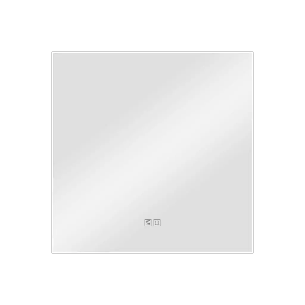 Lux Vanity LV-2713: Anti-Fog Wall-Mounted Square Bathroom Mirror with Lights Backlit – 60 x 60cm 