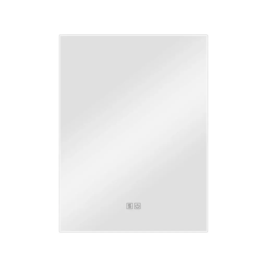 Lux Vanity LV-2720 : miroir de salle de bains rectangulaire mural antibuée avec éclairage rétroéclairé – 60 x 80cm