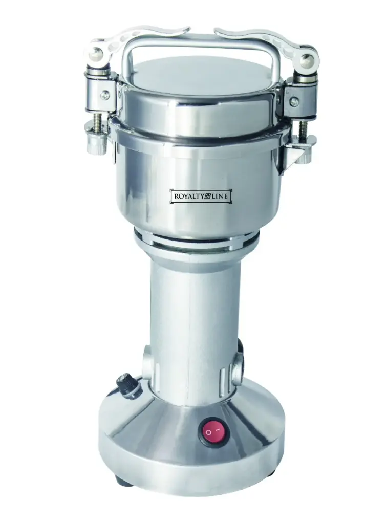 Royalty Line RLFG-21801 : moulin électrique inox 850 W, capacité 150 g