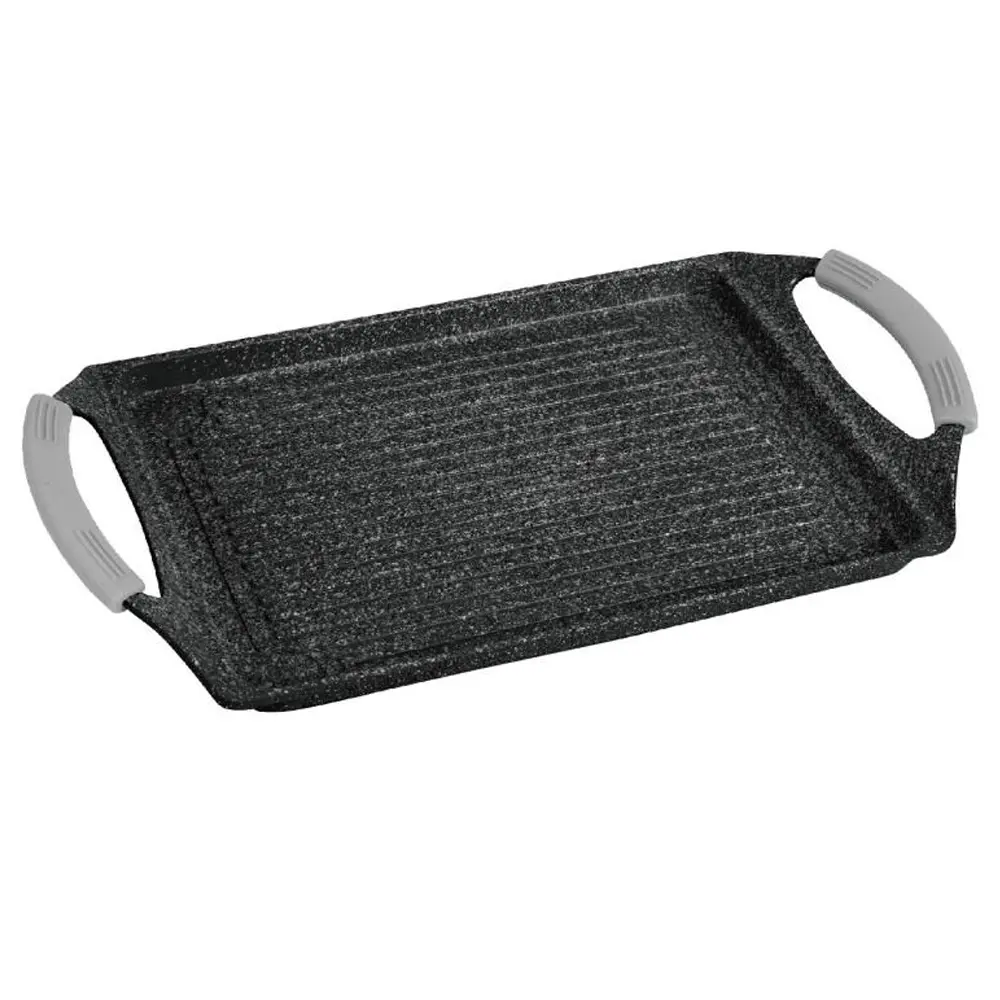 Eisenbach EB-GP47MZ : poêle à griller avec revêtement aspect marbre 47 cm
