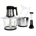 Comfy Nest CN-FP2X3: 200W 3-in-1 Dual Multi-functional Food Processor and Egg Beater/ Mixer - 3L+3L 