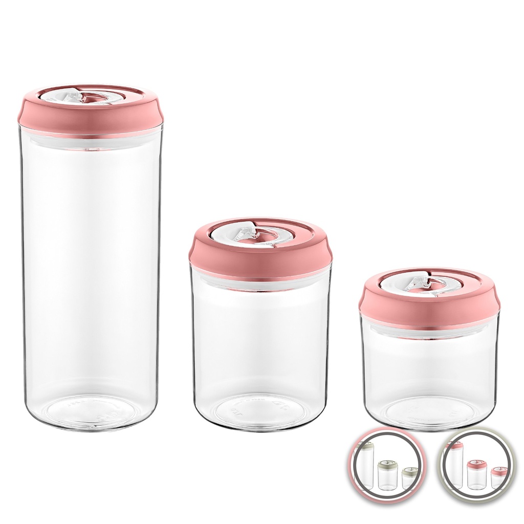 Herzberg Vacuum Storage Jar Set