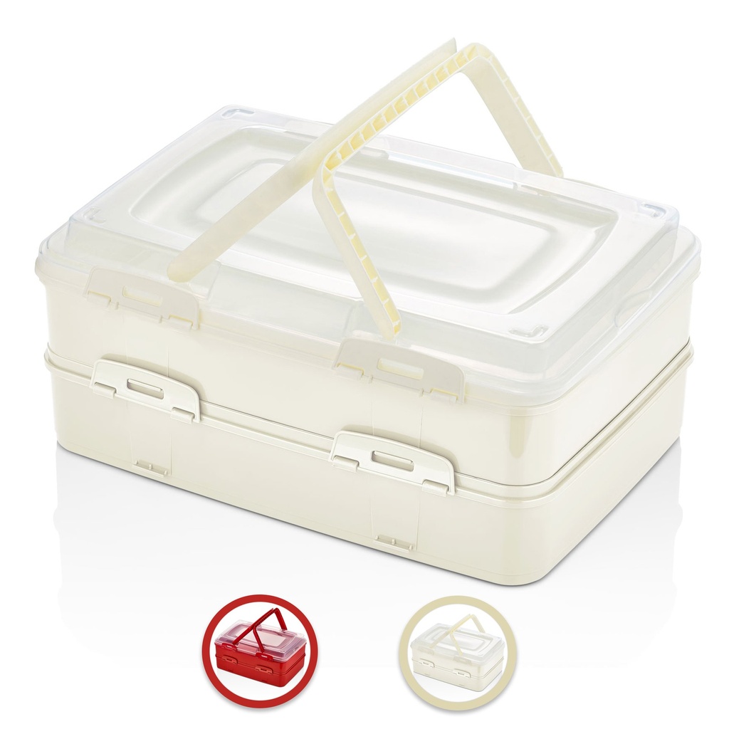Herzberg Duplex Takeaway Pastry Carrying Box