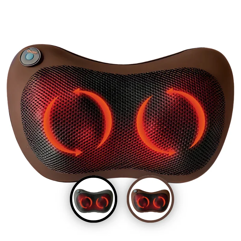 Herzberg HG-MSG10 Shiatsu Massage Pillow Dual Point Thermotheraphy