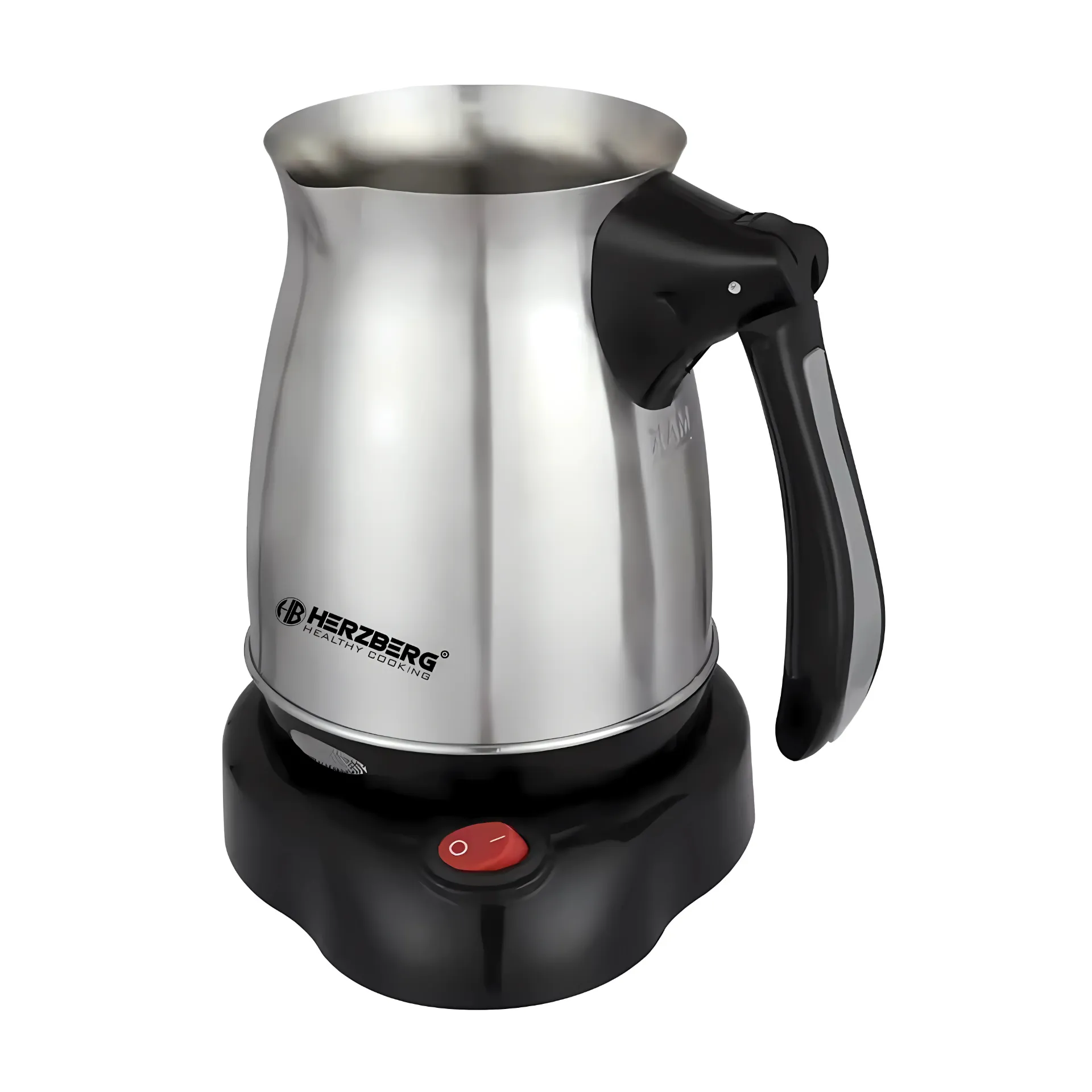 Herzberg HG-CFE05: 600W Electric Stainless Steel Turkish Coffee Maker with Foldable Handle - 500ml (0.5L)