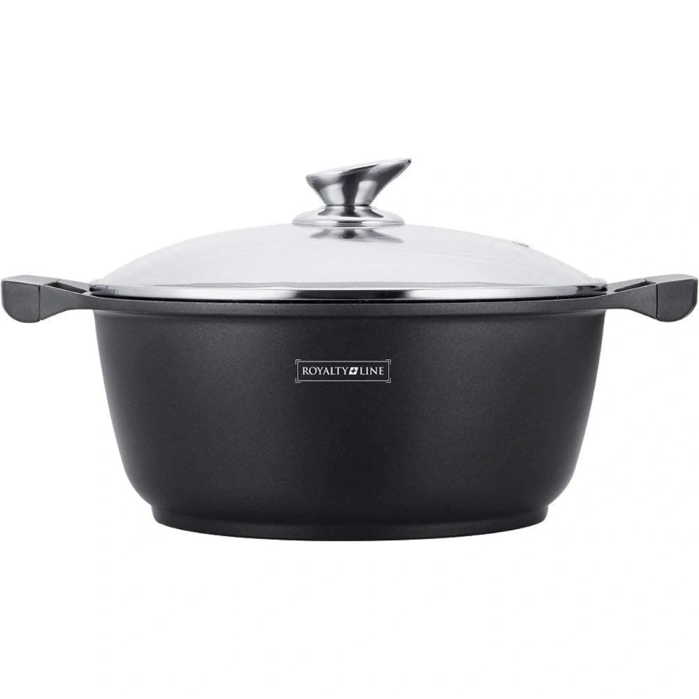 Royalty Line RL-BS20M: 20cm Marble Coated Cooking Pot & Casserole – 2.5L